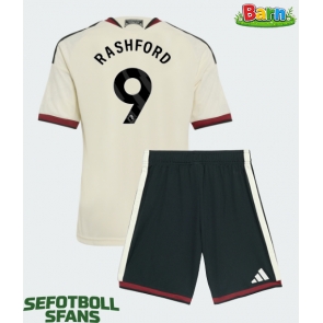 Manchester United Marcus Rashford #9 Tredjeställ Barn 2026-27 Kortärmad (+ Korta byxor)